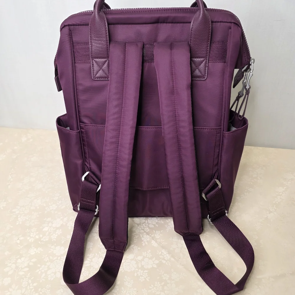 Baggallini Purple Nolita Convertible Backpack Tote RFID - Picture 5 of 12